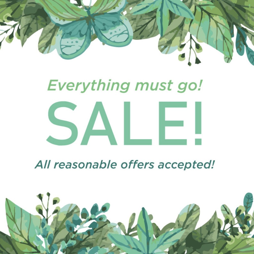 CLOSET CLEANOUT SALE! EVERYTHING MUST GO!